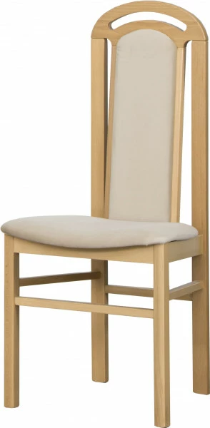 Krzesło K (dąb Soma ciemny/plusz beż) 
