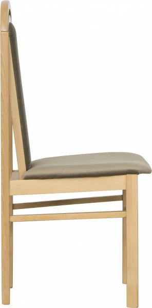 Krzesło K (dąb Soma ciemny/plusz brąz) 