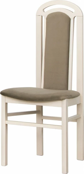 Krzesło K (dąb Soma perłowy/plusz brąz) 
