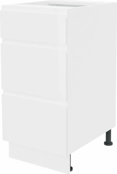 Szafka 40 dolna szufladowa Kampara (Biały lakier/Biały)