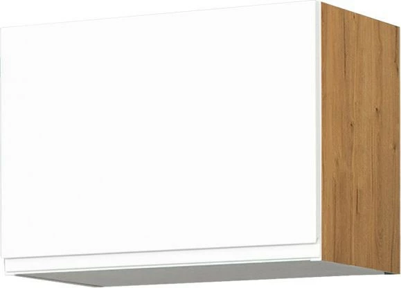 Szafka 50x36 nad okap Kampara (Biały lakier/dąb Soma ciemny)