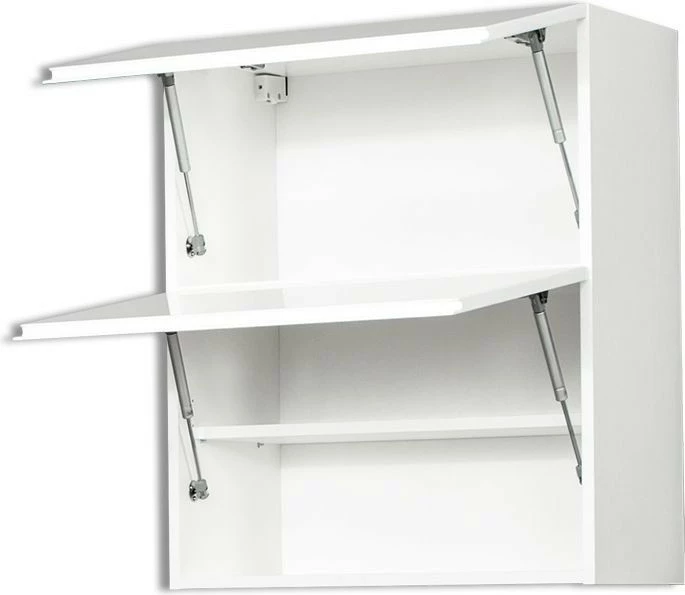 Szafka 60 górna dzielona Kampara (Biały lakier/Biały)