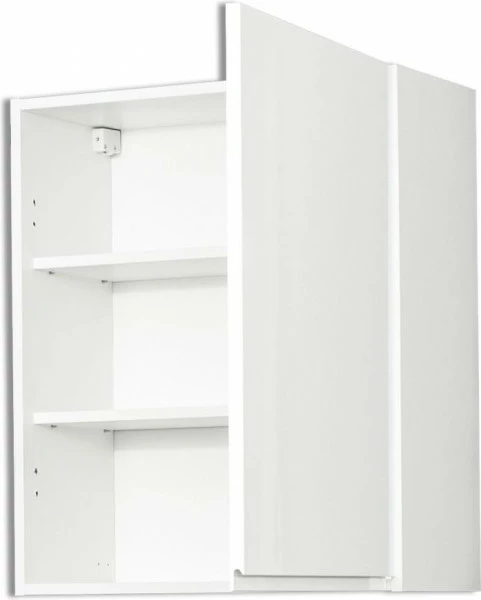 Szafka 60 górna prawa Kampara (Biały lakier/Biały) 