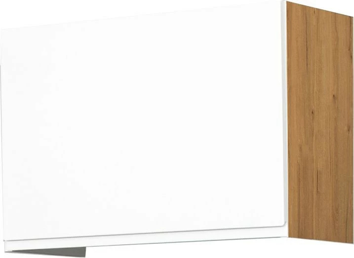 Szafka 60x43 nad okap Kampara (Biały lakier/dąb Soma ciemny)