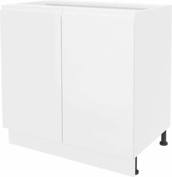 Szafka 80 dolna Kampara (Biały lakier/Biały) 