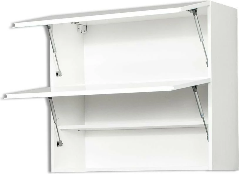 Szafka 80 górna dzielona Kampara (Biały lakier/Biały)