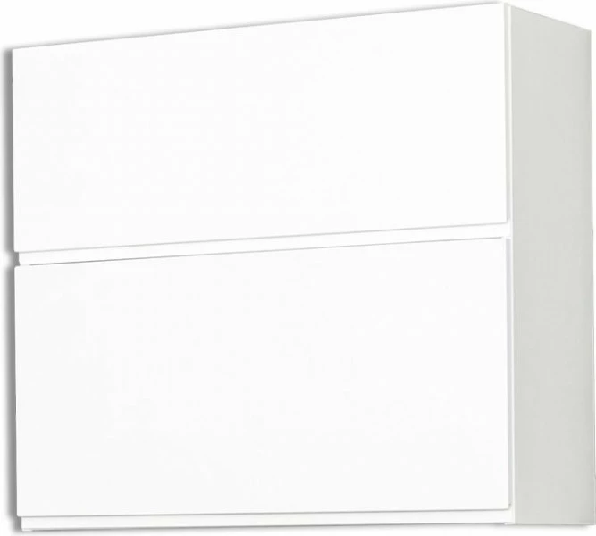 Szafka 80 górna dzielona Kampara (Biały lakier/Biały) 