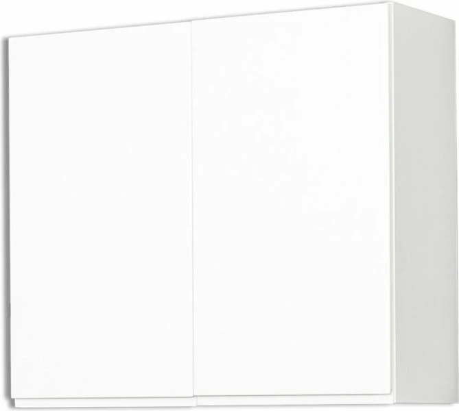 Szafka 80 górna Kampara (Biały lakier/Biały) 