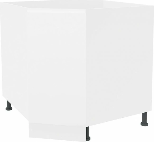 Szafka narożna dolna Kampara na kosz obrotowy (Biały lakier/Biały)