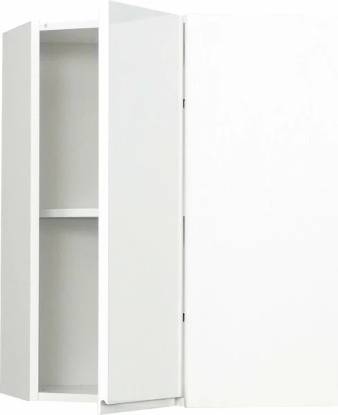 Szafka narożna górna Kampara (Biały lakier/Biały) 