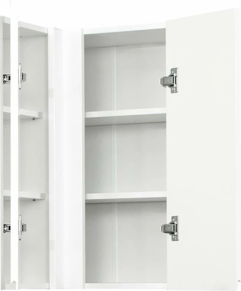 Szafka narożna górna (litera L) Kampara (Biały lakier/Biały) 