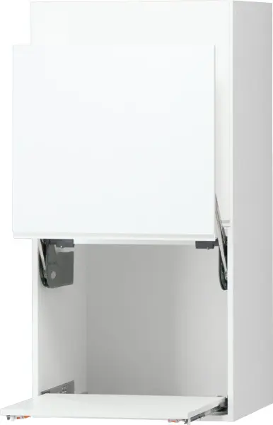 Zabudowa nadblatowa prawa Kampara (biały lakier/biały)