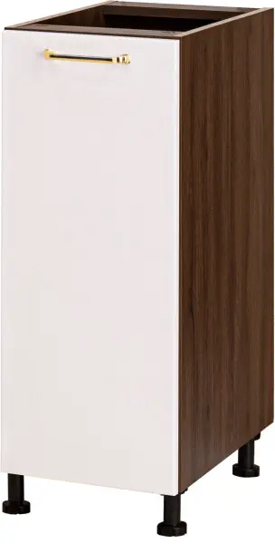 Szafka 30 dolna Cargo Loara (biały połysk/orzech Foresta)