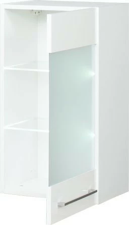 Szafka 40 górna witryna prawa Loara (biały połysk)