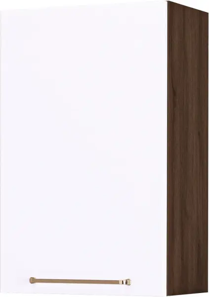 Szafka 50 górna lewa Loara (biały połysk/orzech Foresta) 