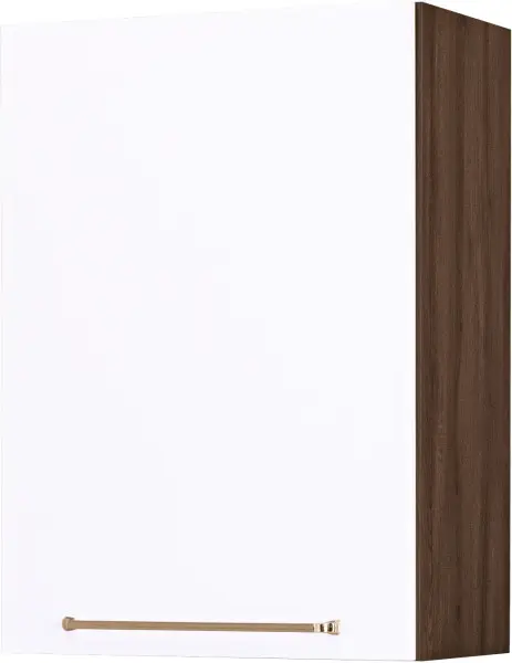 Szafka 50 nad okap teleskopowy prawa Loara (biały połysk/orzech Foresta) 