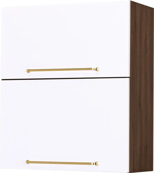 Szafka 60 górna Loara (biały połysk/orzech Foresta) 