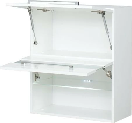 Szafka 60 górna witryna Loara (biały połysk)