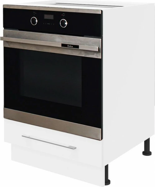 Szafka 60 dolna zabudowa piekarnika Loara (biały połysk) 