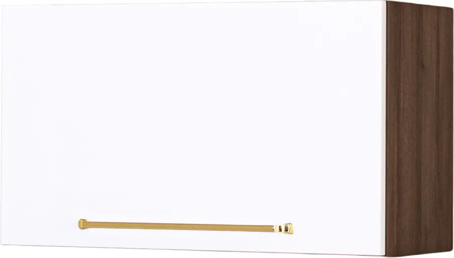 Szafka 60x35 nad okap Loara (biały połysk/orzech Foresta)