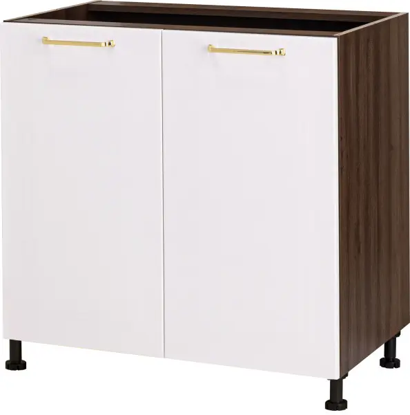 Szafka 80 dolna Loara (biały połysk/orzech Foresta)