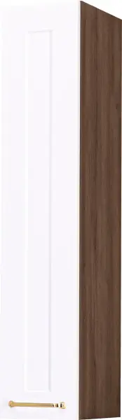 Szafka 20 górna lewa wys.100 cm Laurencja (biały lakier mat/orzech Foresta)