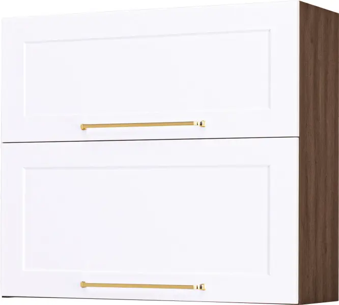 Szafka 80 górna Laurencja (biały lakier mat/orzech Foresta)