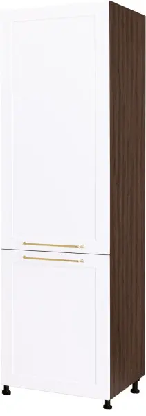 Wysoka zabudowa chłodziarki prawa Laurencja (biały lakier mat/orzech Foresta)