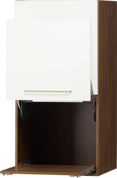 Zabudowa nadblatowa lewa Loara (biały połysk/orzech Foresta)