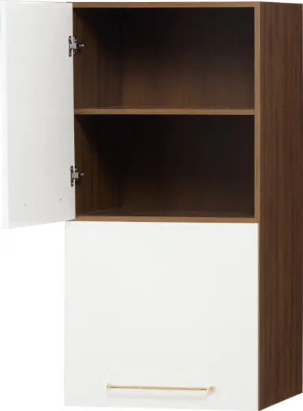 Zabudowa nadblatowa lewa Loara (biały połysk/orzech Foresta)