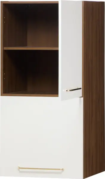 Zabudowa nadblatowa prawa Loara (biały połysk/orzech Foresta)