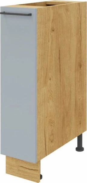 Szafka 20 dolna Monia na kosz cargo (szary/dąb Soma ciemny)