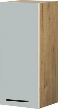 Szafka 30 górna lewa Monia (szary/dąb Soma ciemny)