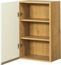 Szafka 40 górna lewa Monia (biały połysk/dąb Soma ciemny)