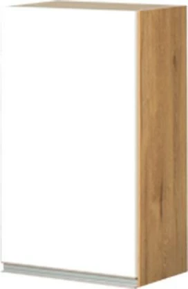 Szafka 40 górna lewa Monia (biały połysk/dąb Soma ciemny)
