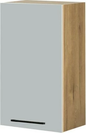 Szafka 40 górna lewa Monia (szary/dąb Soma ciemny)