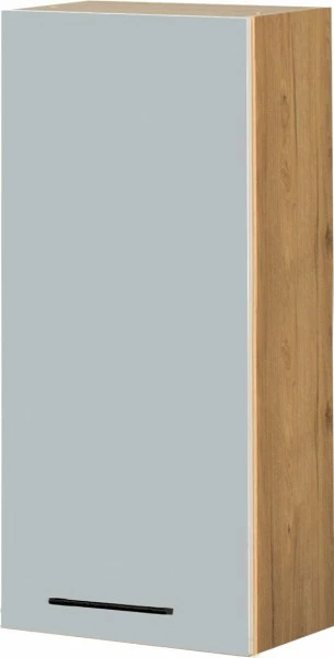 Szafka 45 górna prawa Monia 100cm (szary/dąb Soma ciemny)
