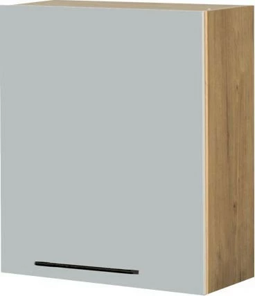 Szafka 60 górna prawa Monia (szary/dąb Soma ciemny)