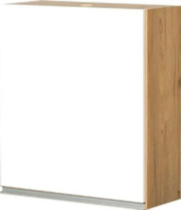 Szafka 60 górna prawa Monia na suszarkę (biały połysk/dąb Soma ciemny)
