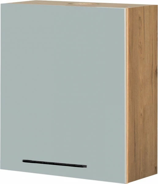 Szafka 60 górna prawa Monia nad okap teleskopowy (szary/dąb Soma ciemny)