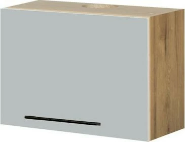 Szafka 60x43 nad okap teleskopowy Monia (szary/dąb Soma ciemny) 