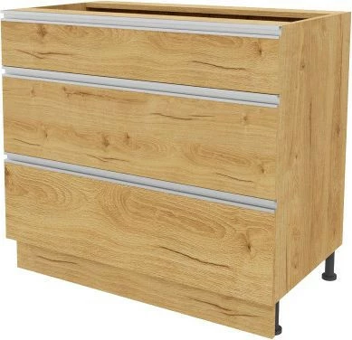 Szafka 90 dolna szufladowa Monia z easy box (dąb Soma ciemny)