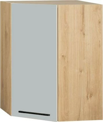 Szafka narożna górna MONIA (szary/dąb Soma ciemny)