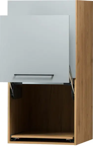 Zabudowa nadblatowa prawa Monia (szary/dąb Soma ciemny)