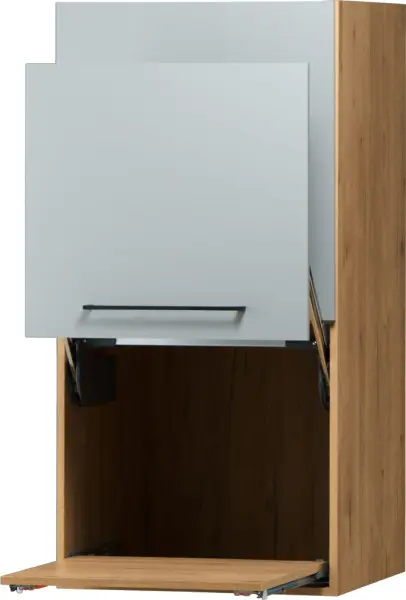 Zabudowa nadblatowa prawa Monia (szary/dąb Soma ciemny)