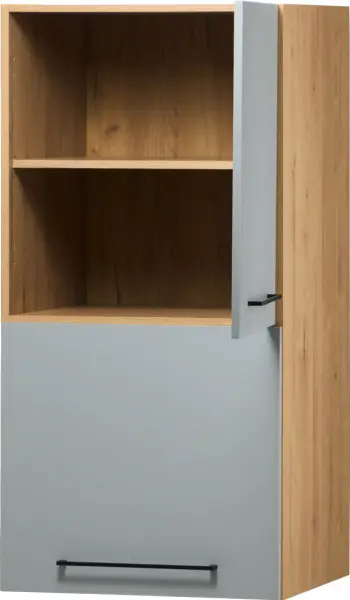 Zabudowa nadblatowa prawa Monia (szary/dąb Soma ciemny)