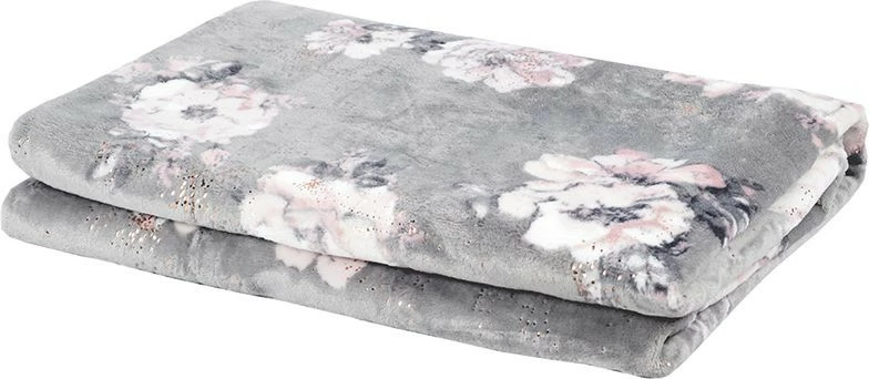 Koc Livia 46 (szary+kwiaty)