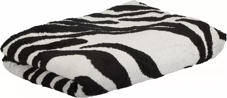 Koc żakardowy Zebra 61 (biały/czarny)