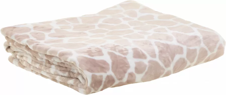 Koc flanelowy Animals 35 (różowy/biały) 