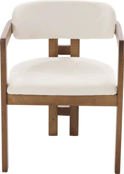 Krzesło drewniane Lummo 40 (beż/orzech) 